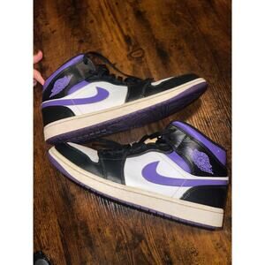 Nike Air Jordan 1 Mid Men's Size 10.5 Multicolor High Top Sneakers